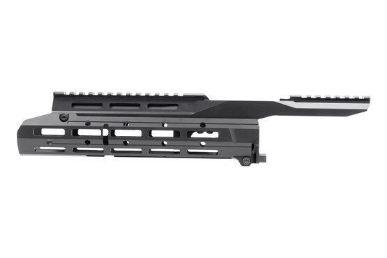 AK platform chassis system with 5 rows of M-LOK slots.